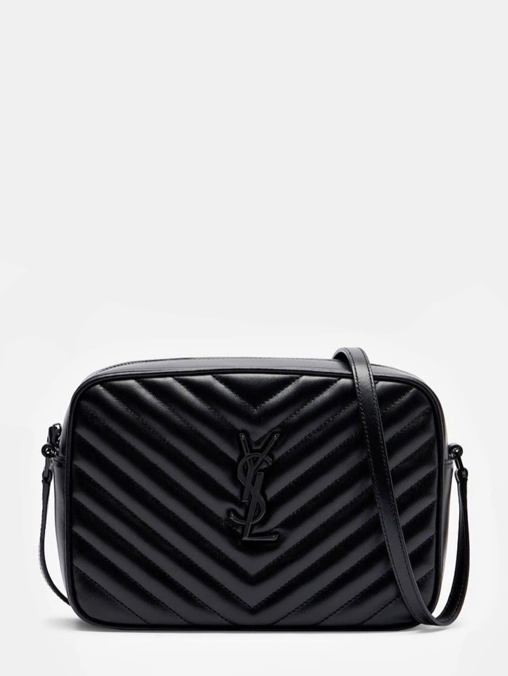 Saint Laurent Lou Camera Bag in Quilted Leather Black